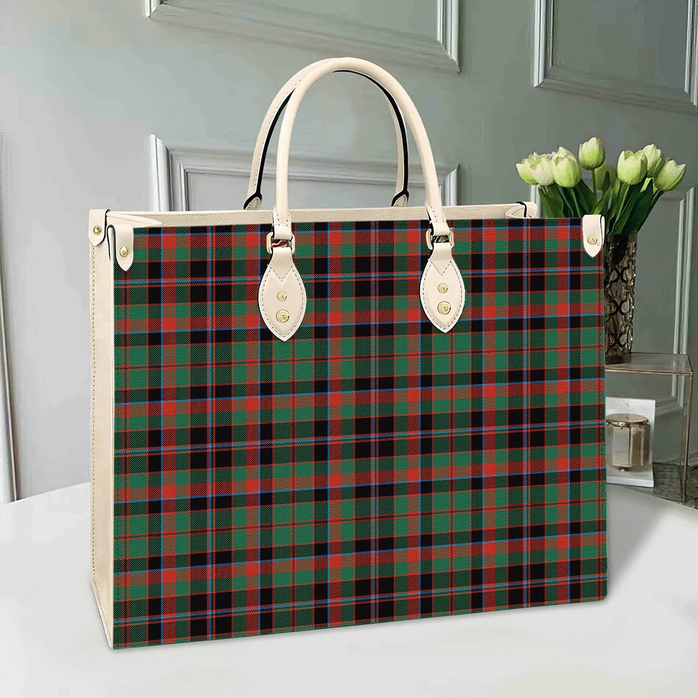 Cumming Hunting Ancient Tartan Leather Bag