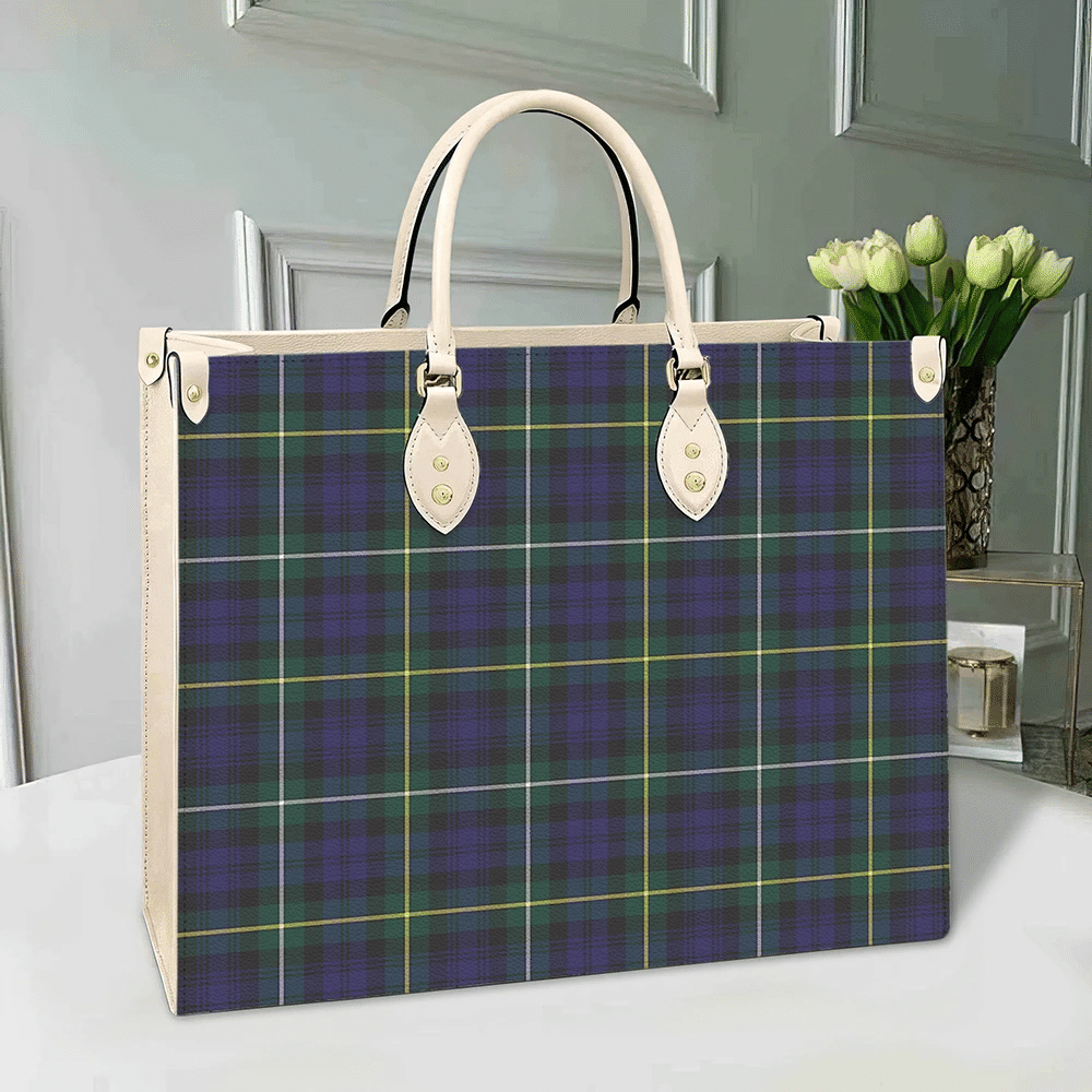 Campbell Argyll Modern Tartan Leather Bag