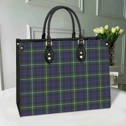 Campbell Argyll Modern Tartan Leather Bag