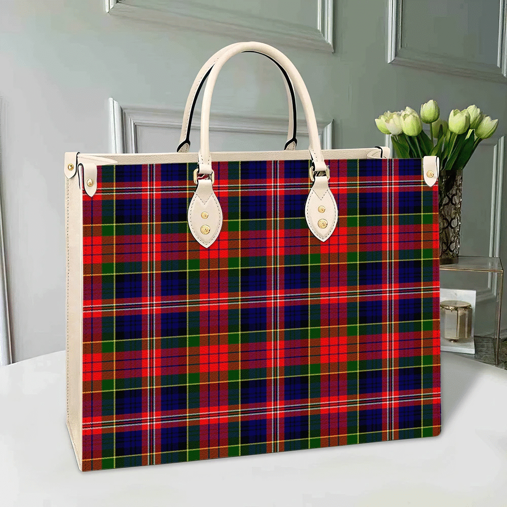 MacPherson Modern Tartan Leather Bag