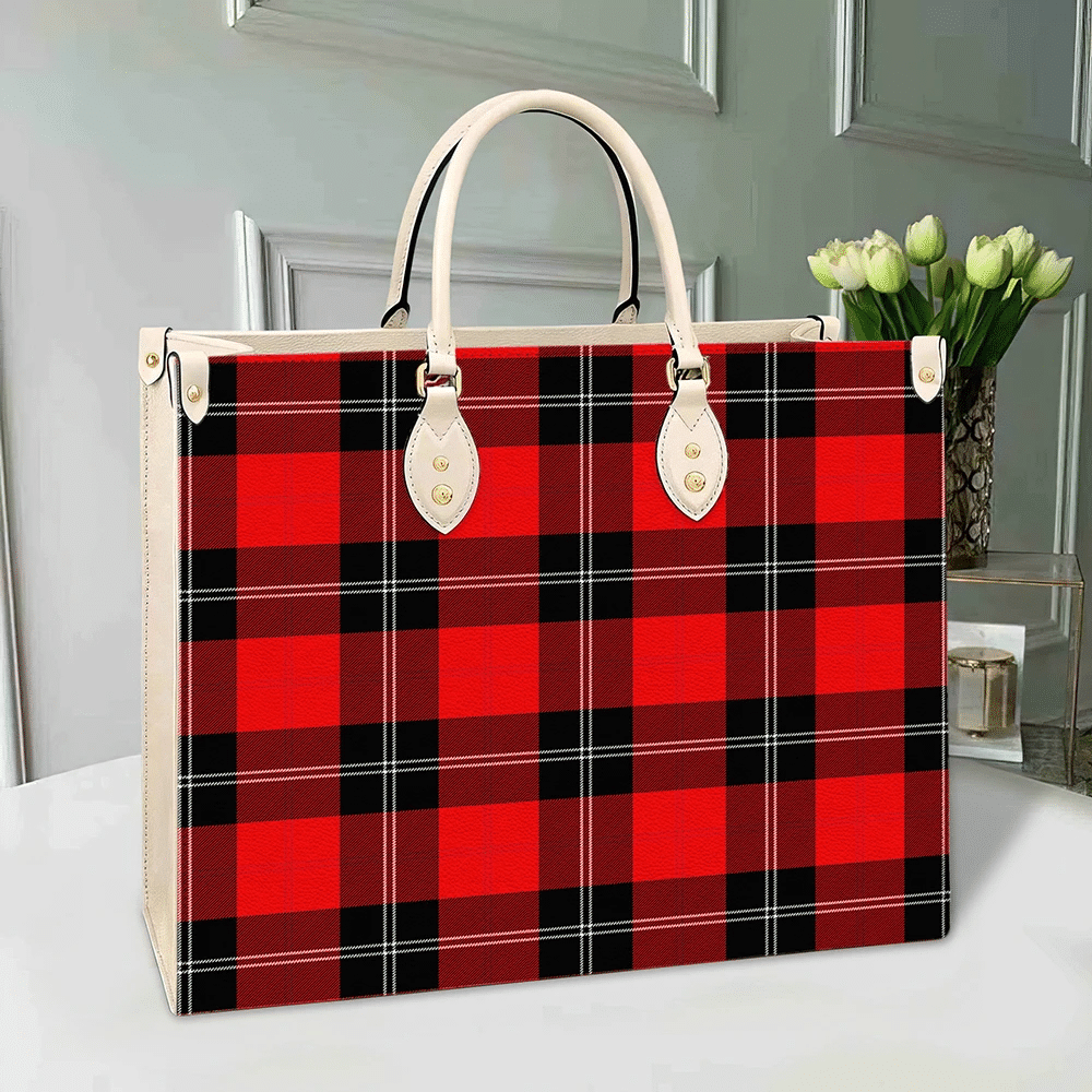 Ramsay Modern Tartan Leather Bag