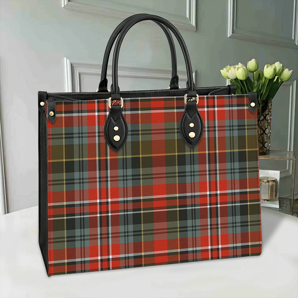 MacPherson Weathered Tartan Leather Bag