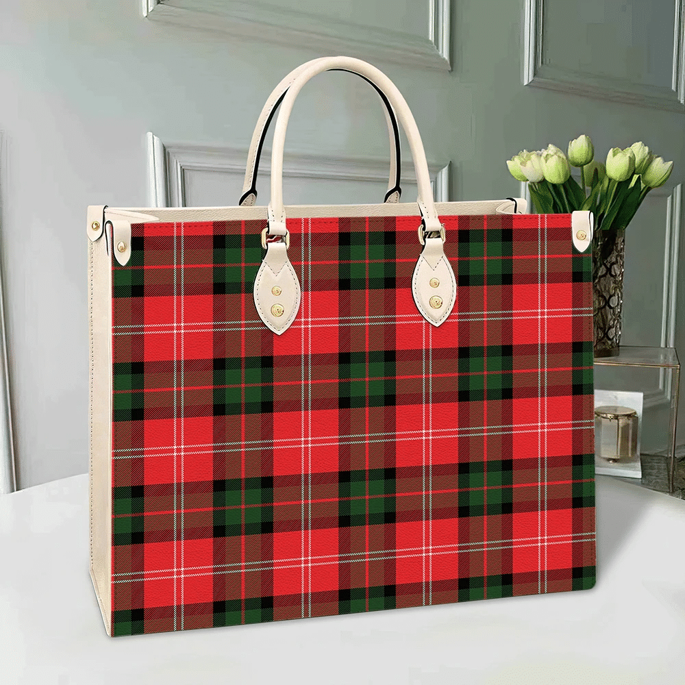 Nesbitt Modern Tartan Leather Bag