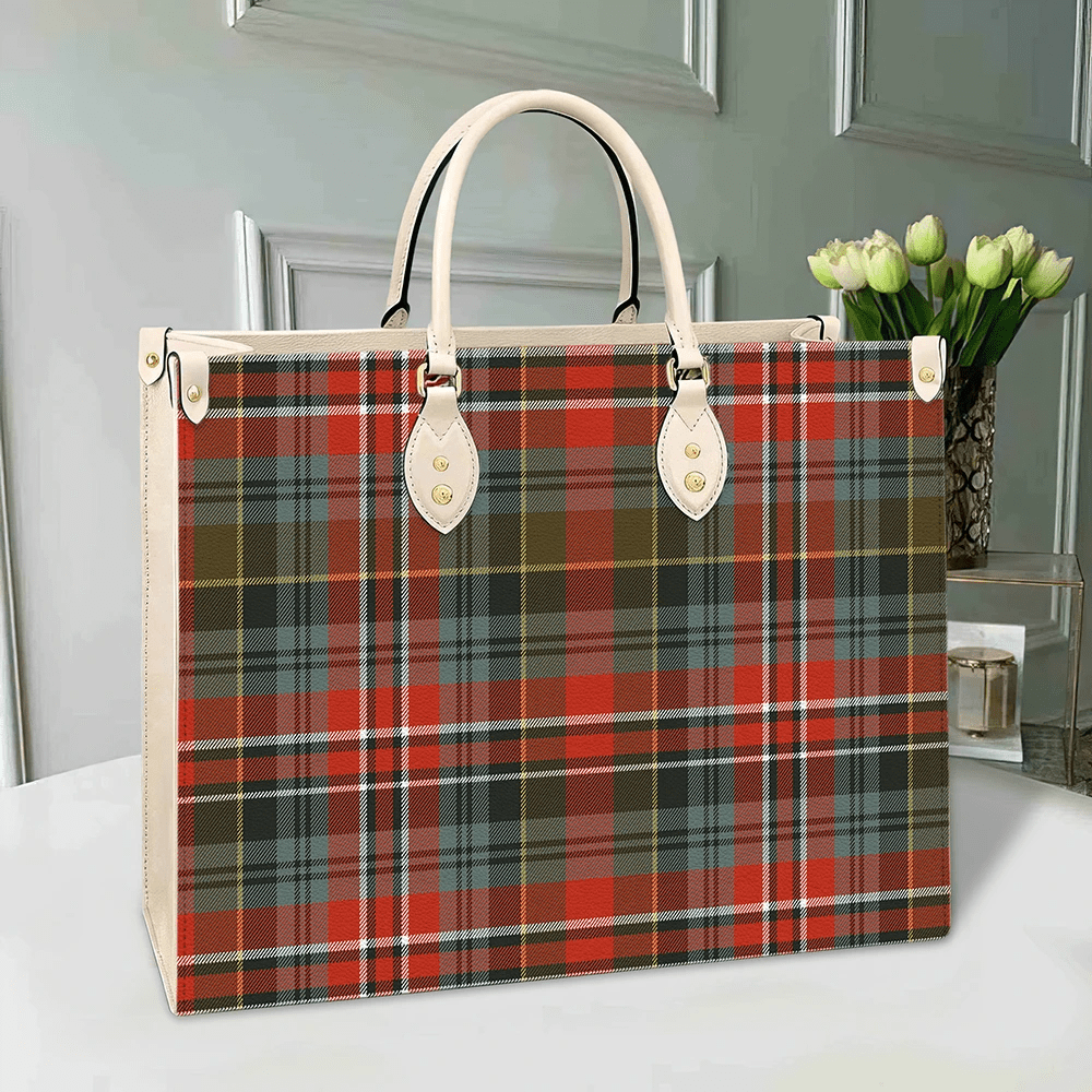 MacPherson Weathered Tartan Leather Bag