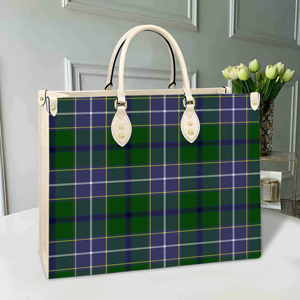 Wishart Hunting Modern Tartan Leather Bag