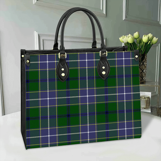 Wishart Hunting Modern Tartan Leather Bag