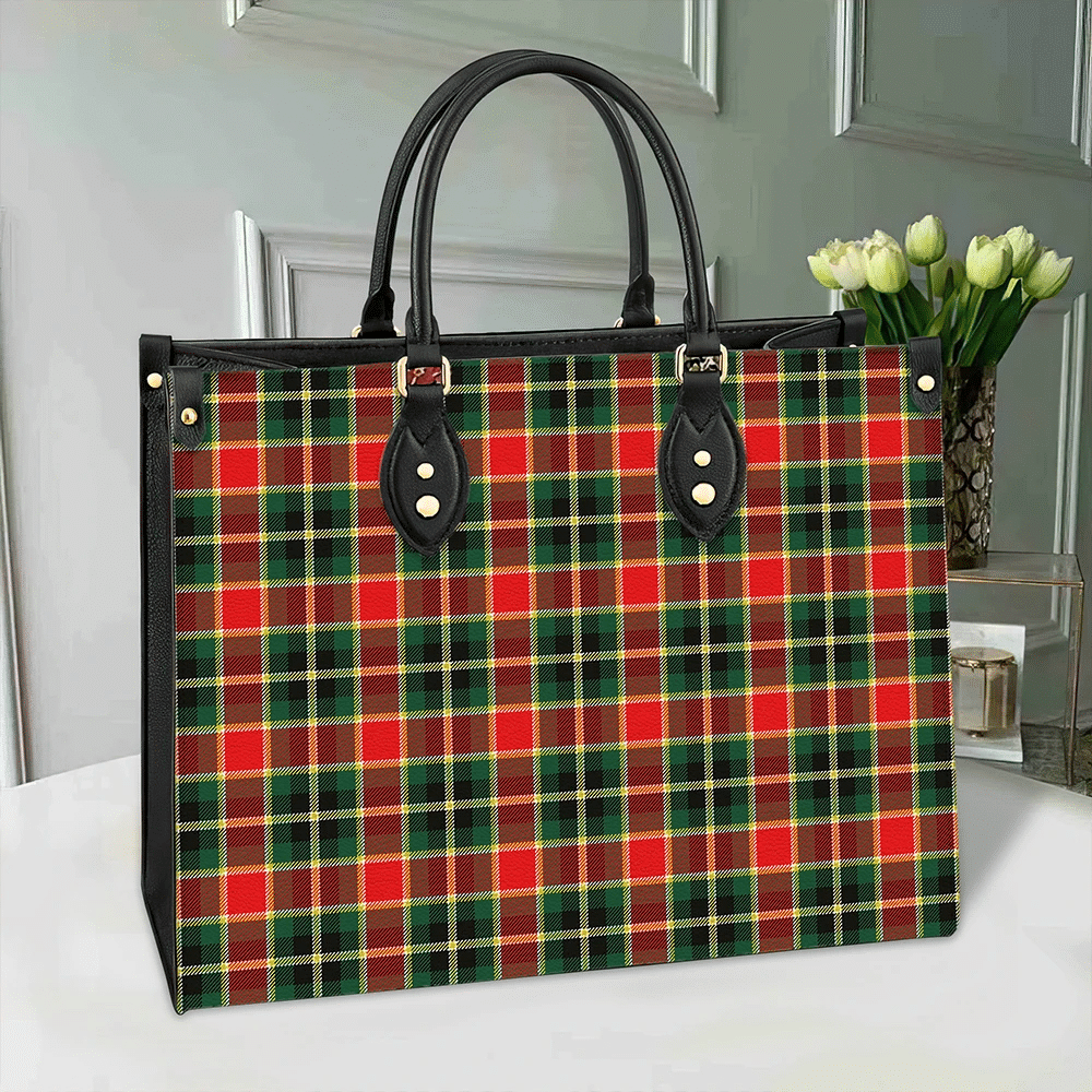 MacLachlan Hunting Modern Tartan Leather Bag