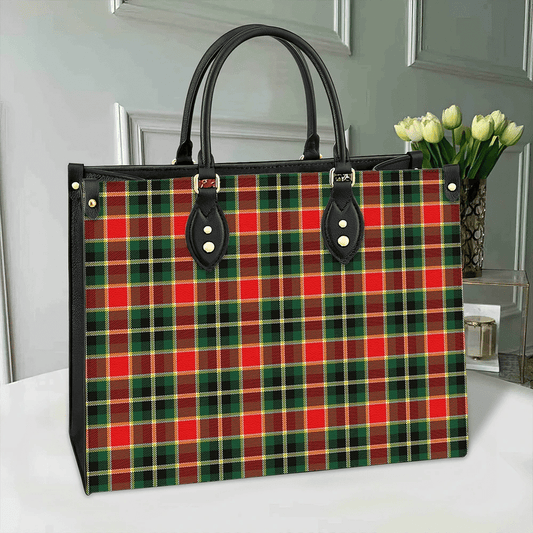 MacLachlan Hunting Modern Tartan Leather Bag