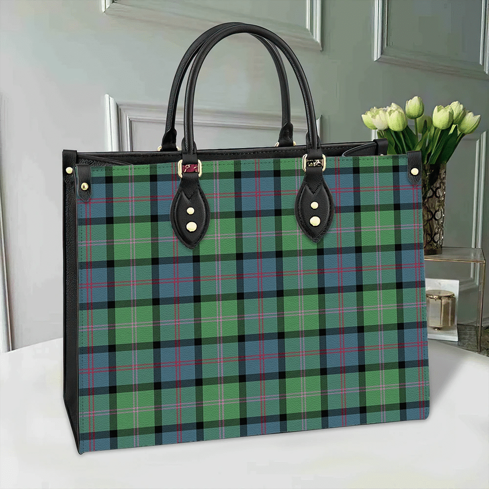 MacThomas Ancient Tartan Leather Bag