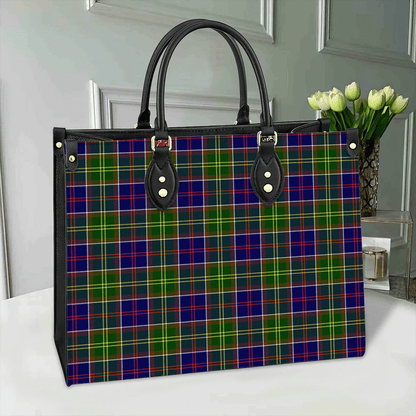 Ayrshire District Tartan Leather Bag