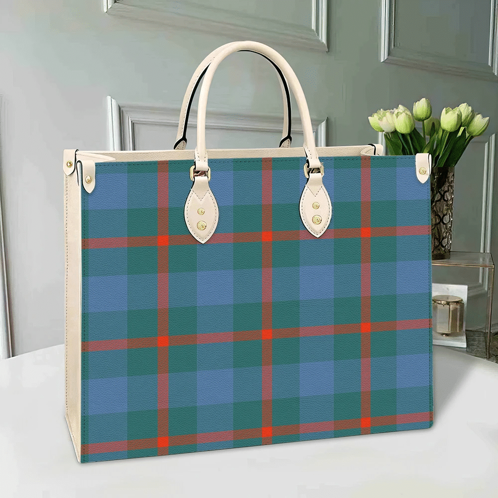 Agnew Ancient Tartan Leather Bag