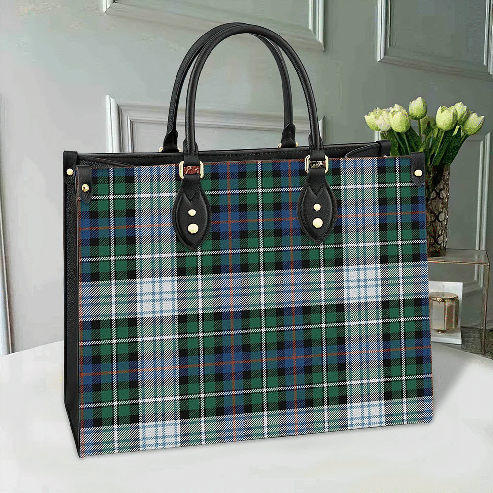 MacKenzie Dress Ancient Tartan Leather Bag