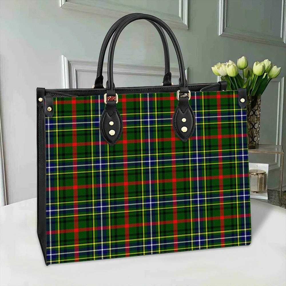 Bisset Tartan Leather Bag