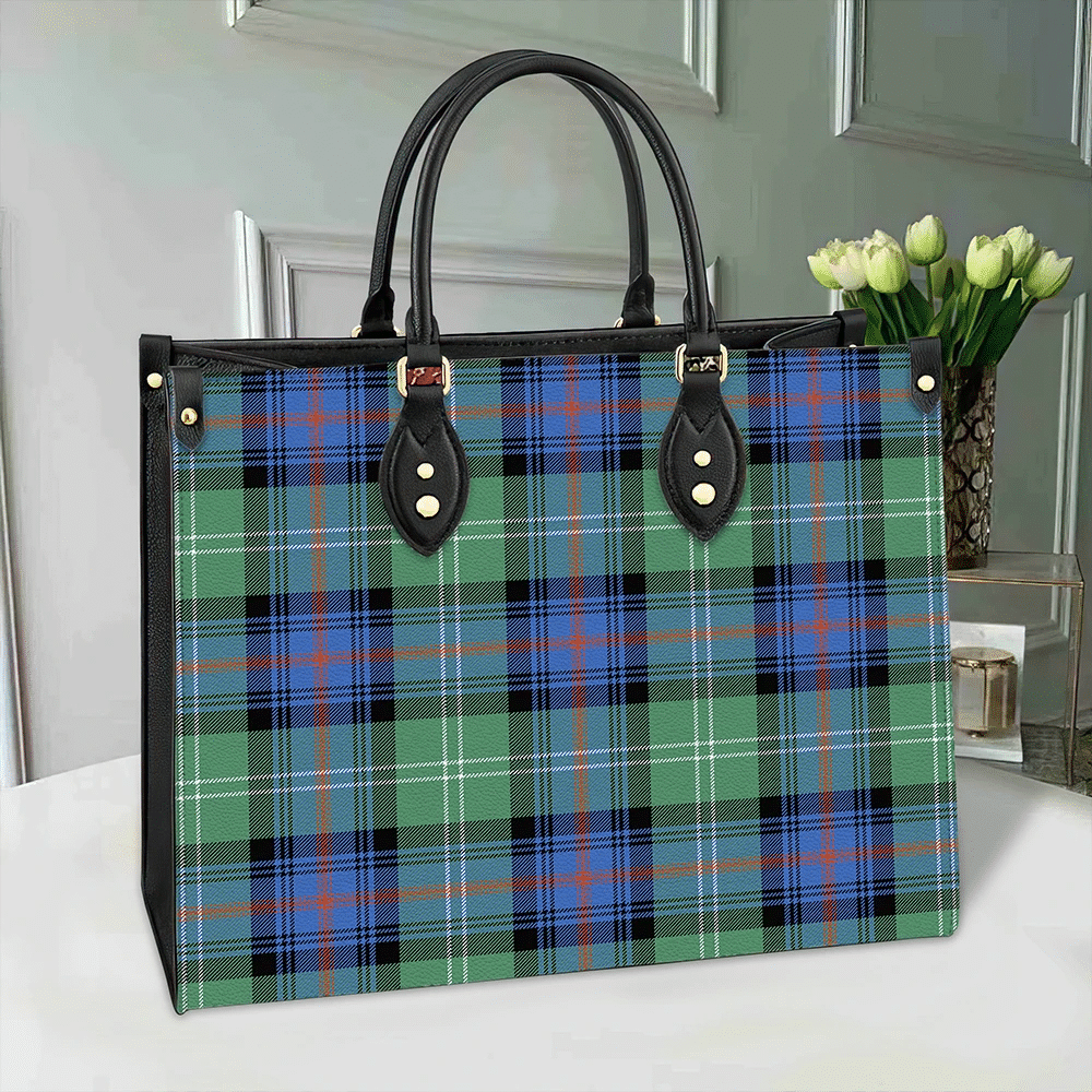 Sutherland Old Ancient Tartan Leather Bag