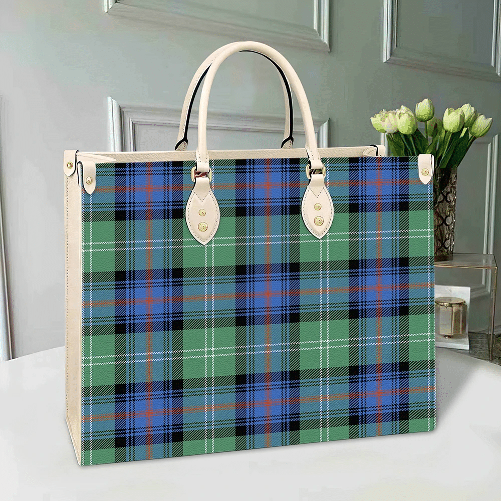 Sutherland Old Ancient Tartan Leather Bag