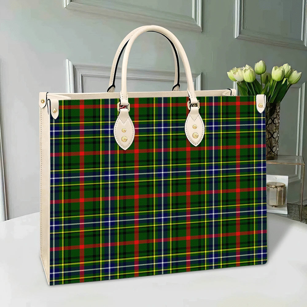 Bisset Tartan Leather Bag