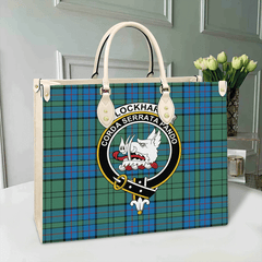 Lockhart Modern Tartan Crest Leather Bag