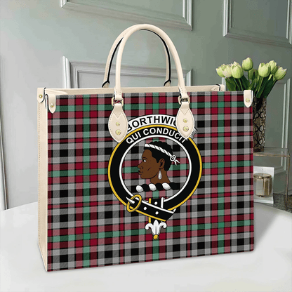 Borthwick Ancient Tartan Crest Leather Bag