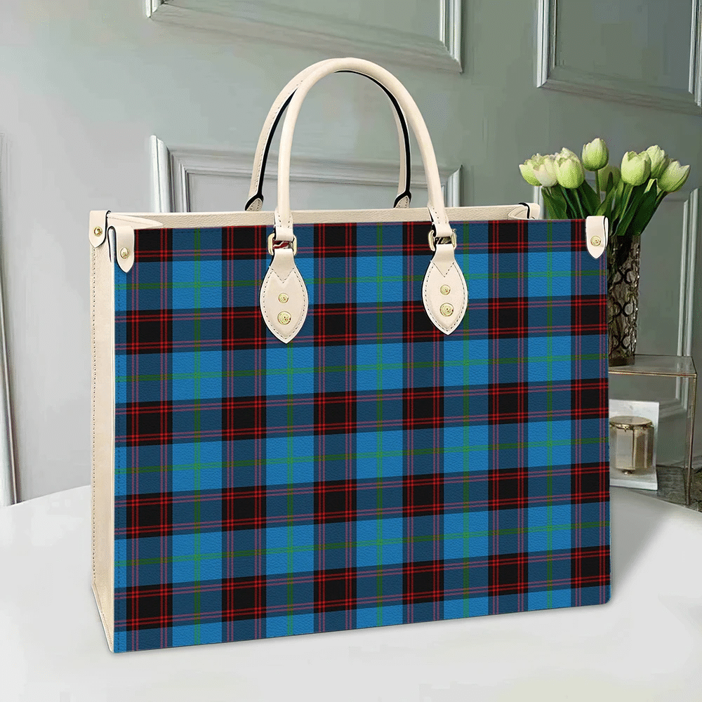 Home Ancient Tartan Leather Bag