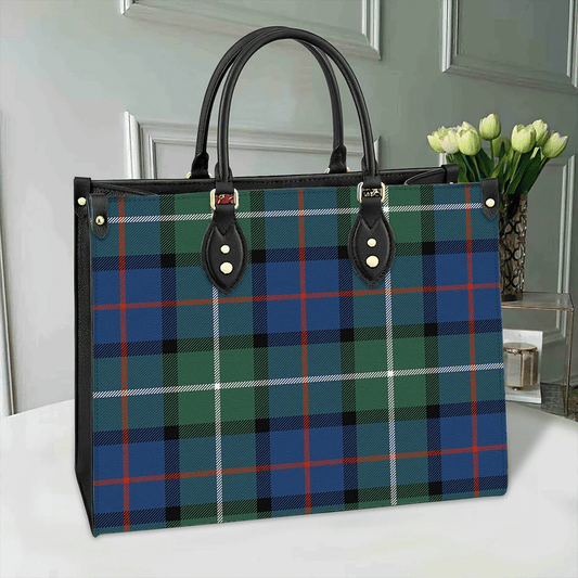 Davidson of Tulloch Tartan Leather Bag