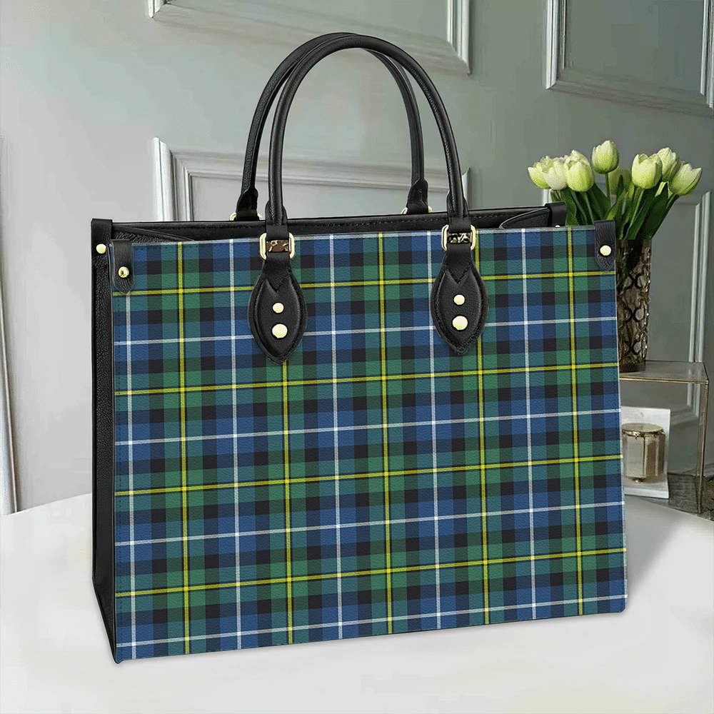 MacNeill of Barra Ancient Tartan Leather Bag