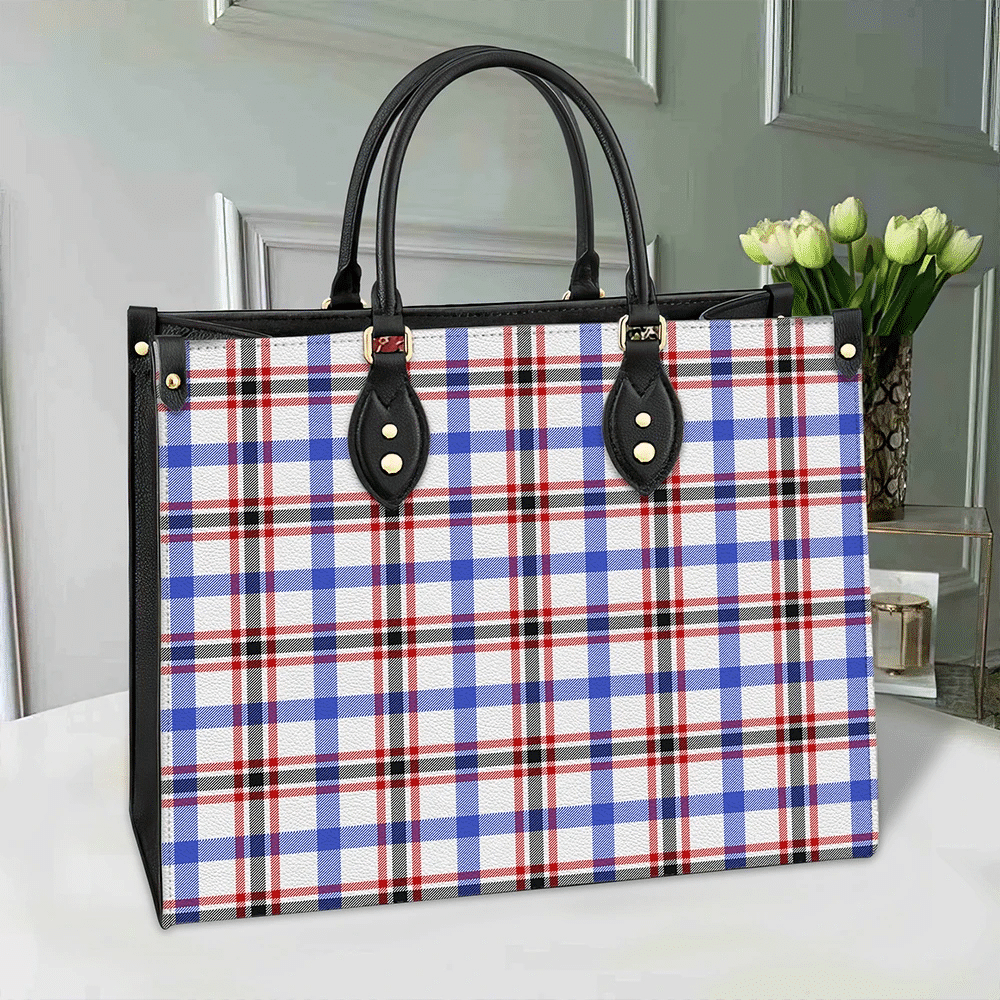 Boswell Modern Tartan Leather Bag