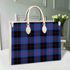 Angus Modern Tartan Leather Bag