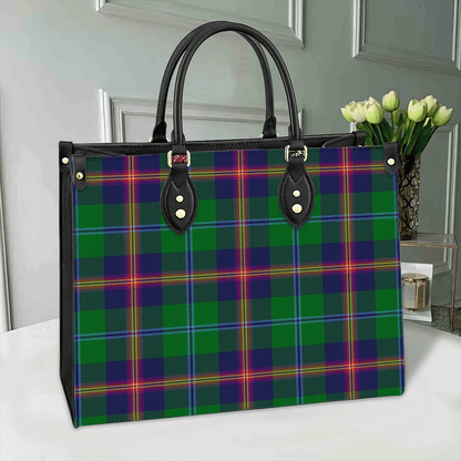 Young Modern Tartan Leather Bag