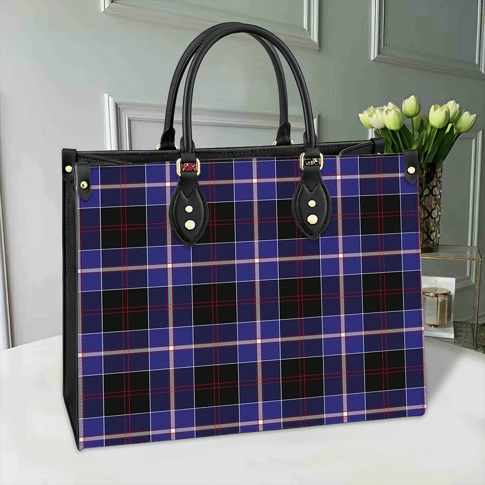 Dunlop Modern Tartan Leather Bag