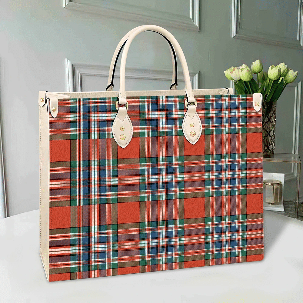 MacFarlane Ancient Tartan Leather Bag