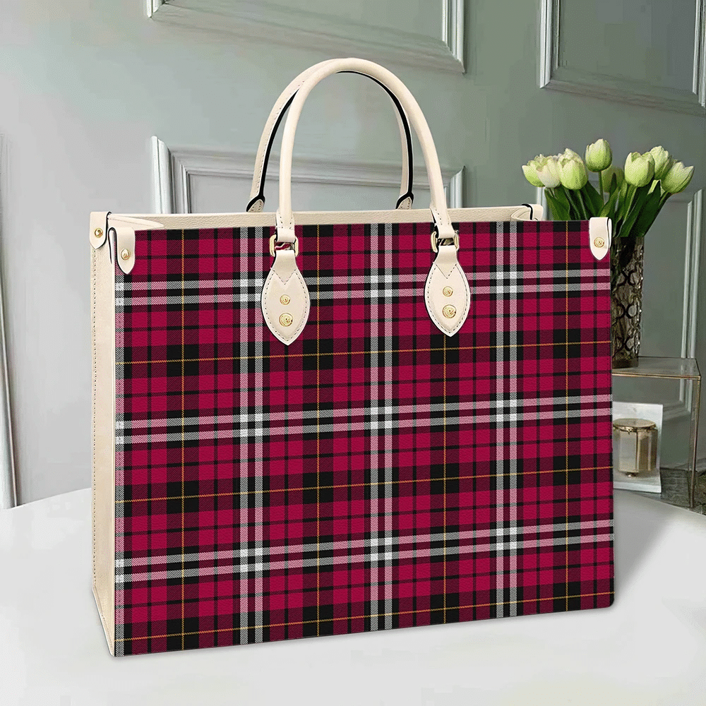 Little Tartan Leather Bag