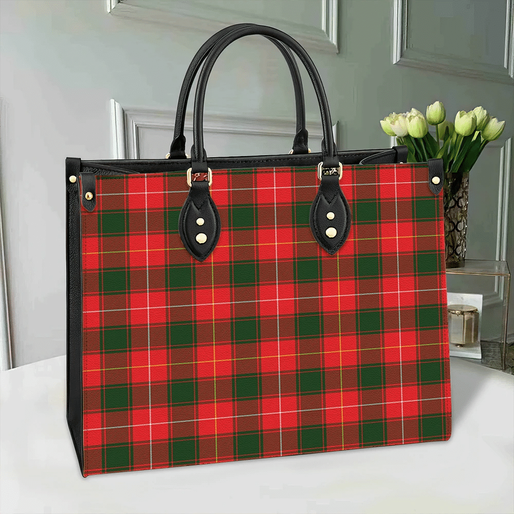MacPhee Modern Tartan Leather Bag