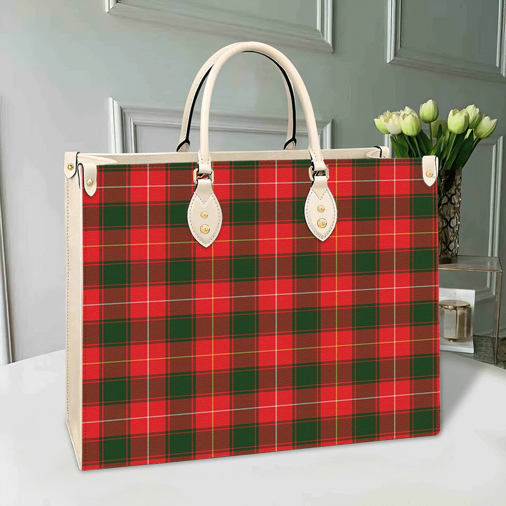 MacPhee Modern Tartan Leather Bag