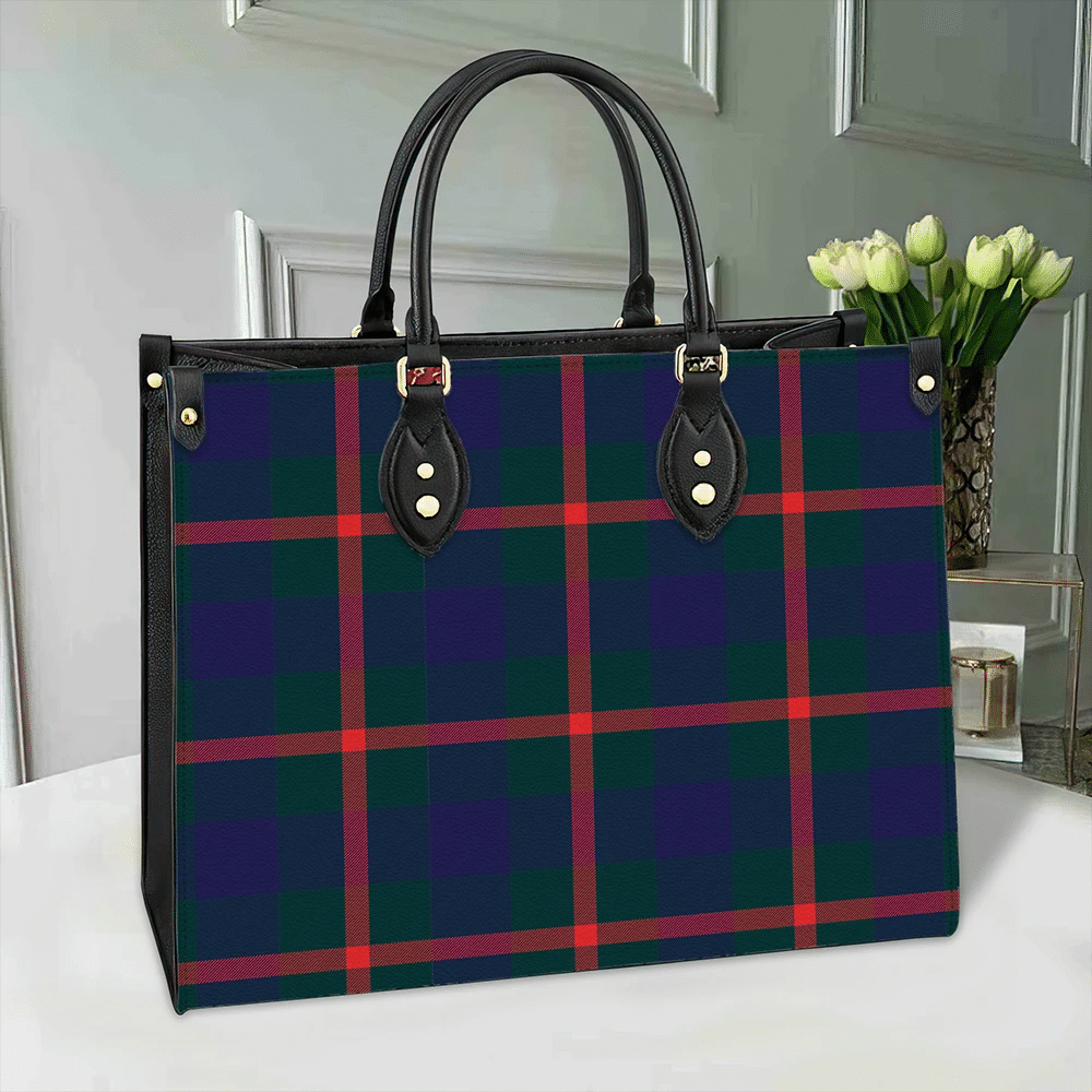 Agnew Modern Tartan Leather Bag