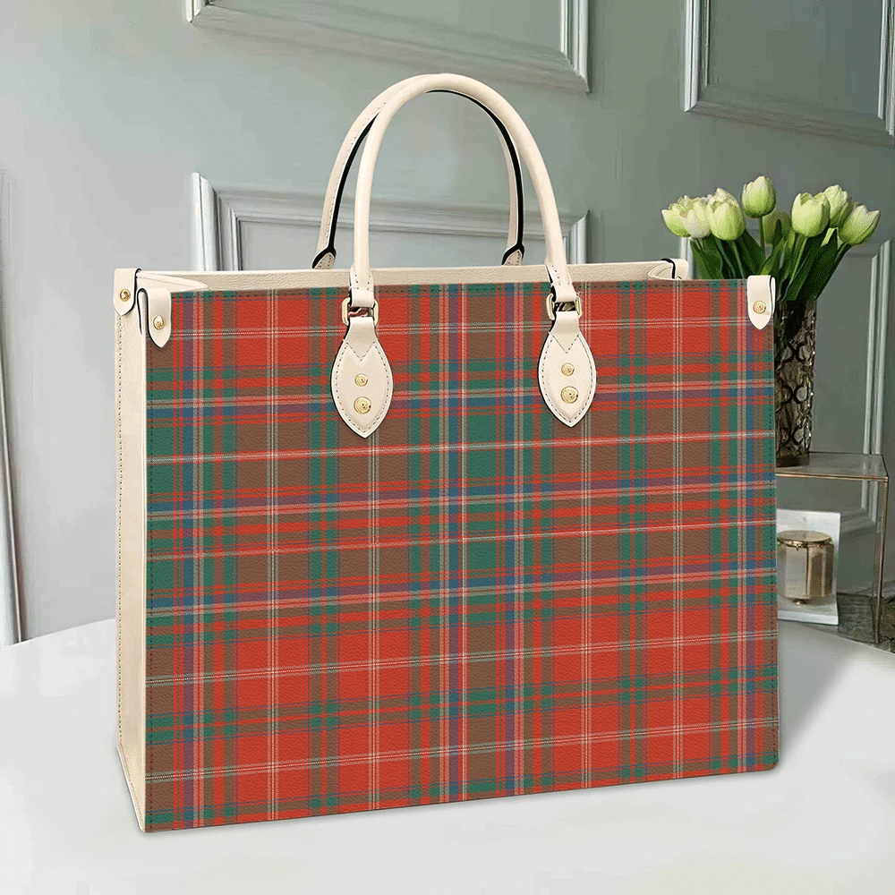 MacDougall Ancient Tartan Leather Bag