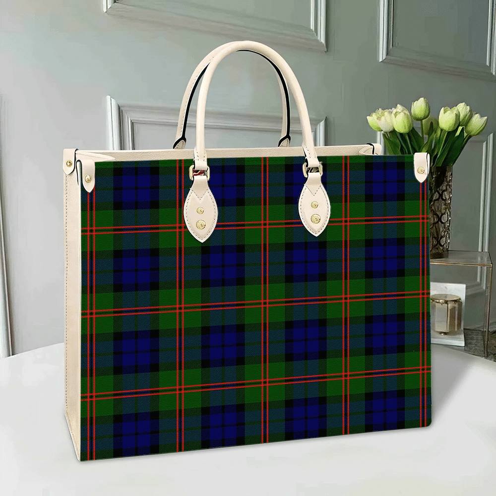 Dundas Modern Tartan Leather Bag