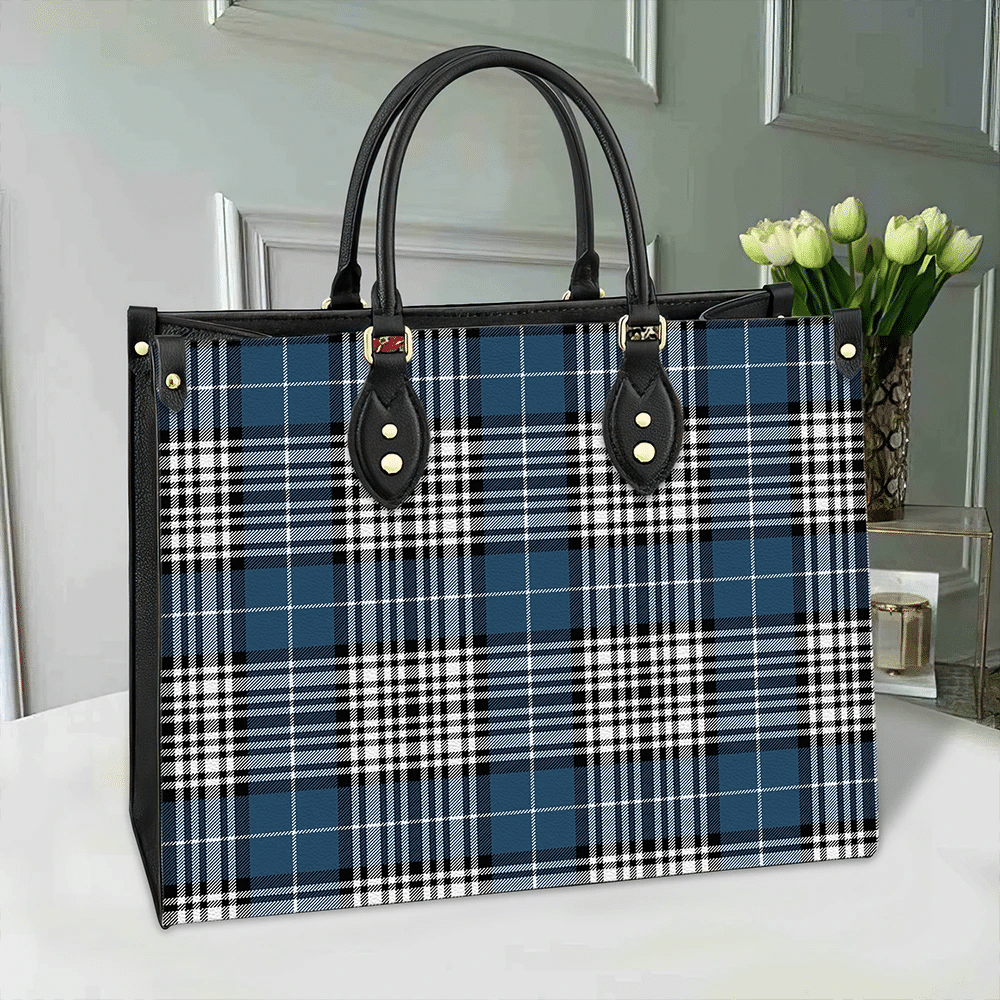 Napier Modern Tartan Leather Bag