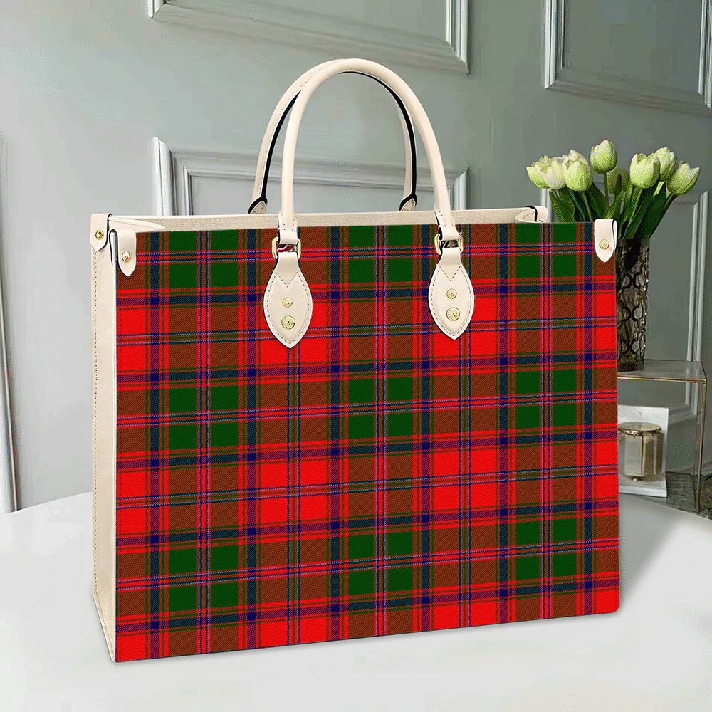 Stewart of Appin Modern Tartan Leather Bag