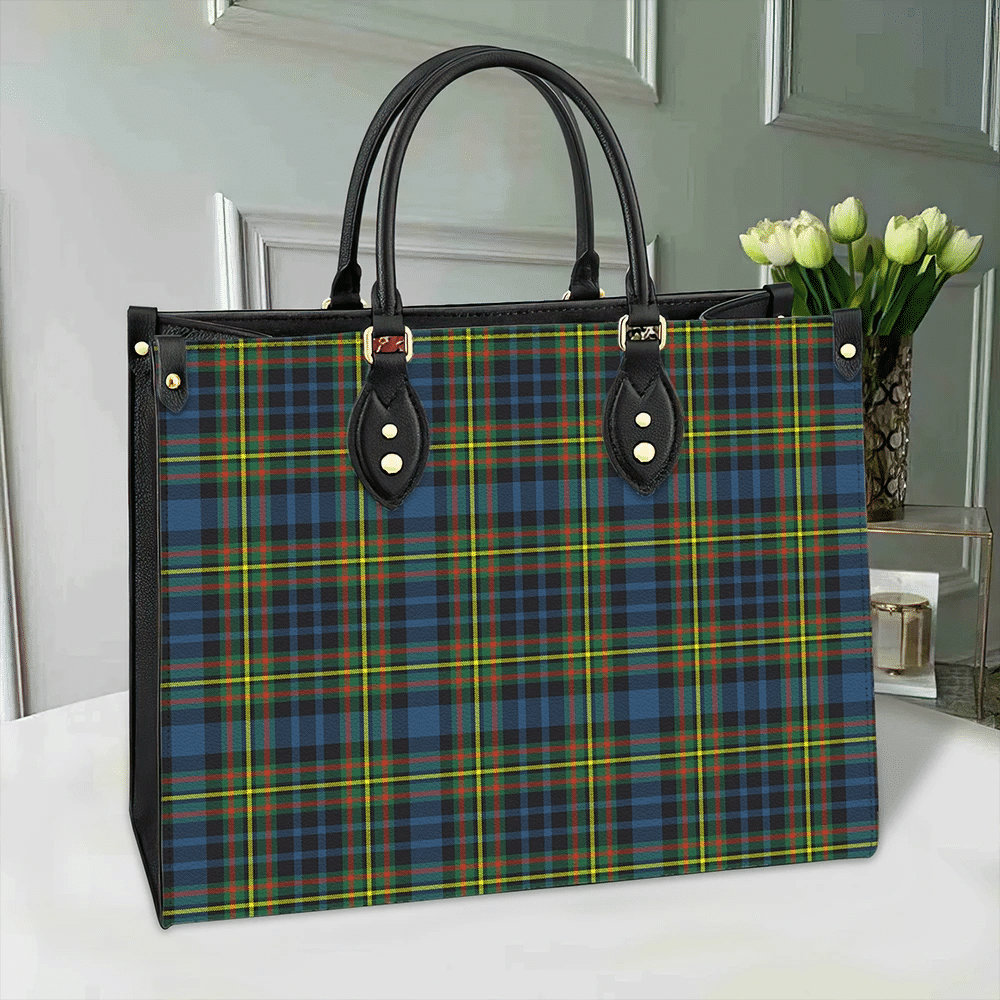 MacLellan Ancient Tartan Leather Bag