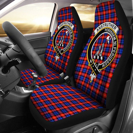 Anstruther Tartan Crest Car Seat Cover