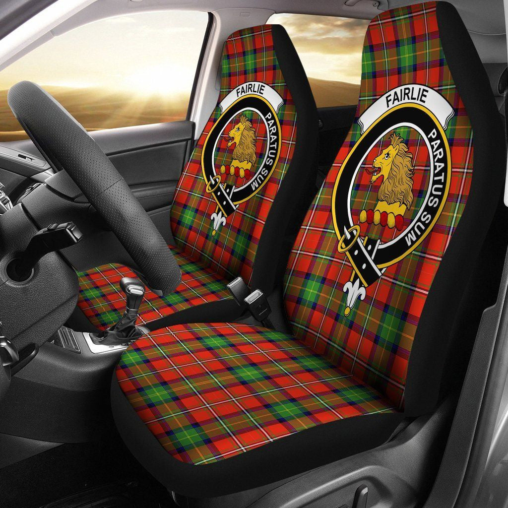 fairlie Tartan Crest Car Seat Cover