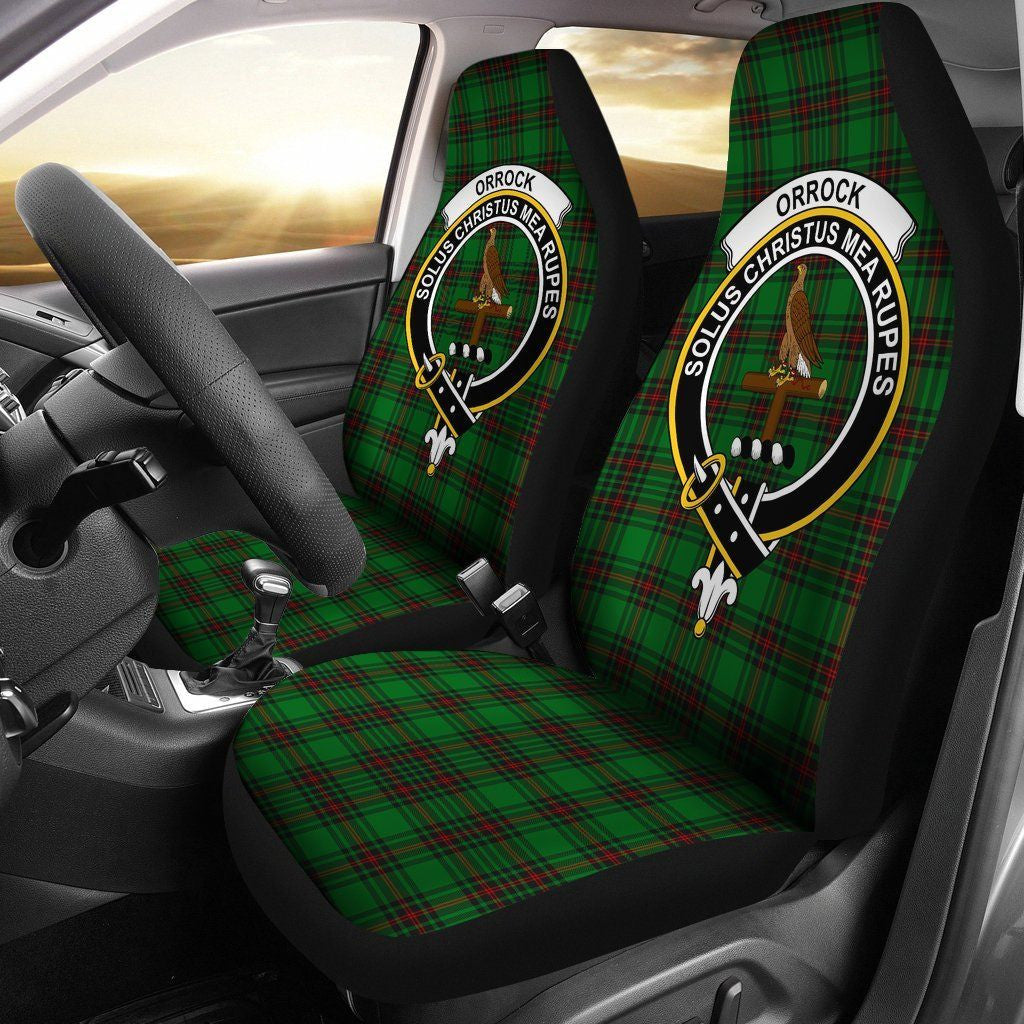 Orrock (Fife) Tartan Crest Car Seat Cover