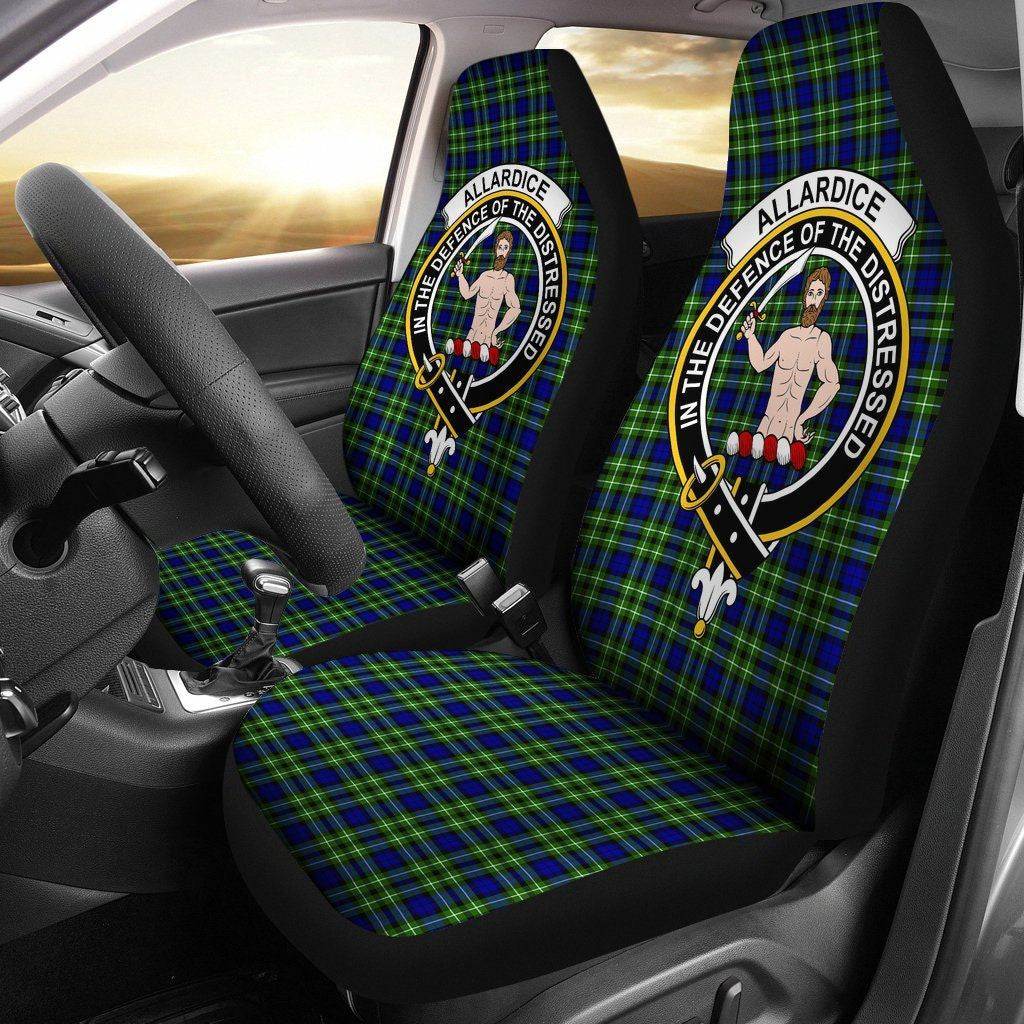 Allardice Tartan Crest Car Seat Cover