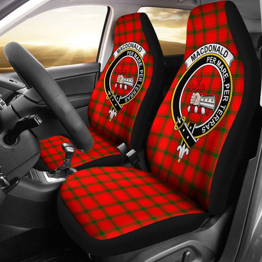 MacDonald of Sleat Tartan Crest Car Seat Cover