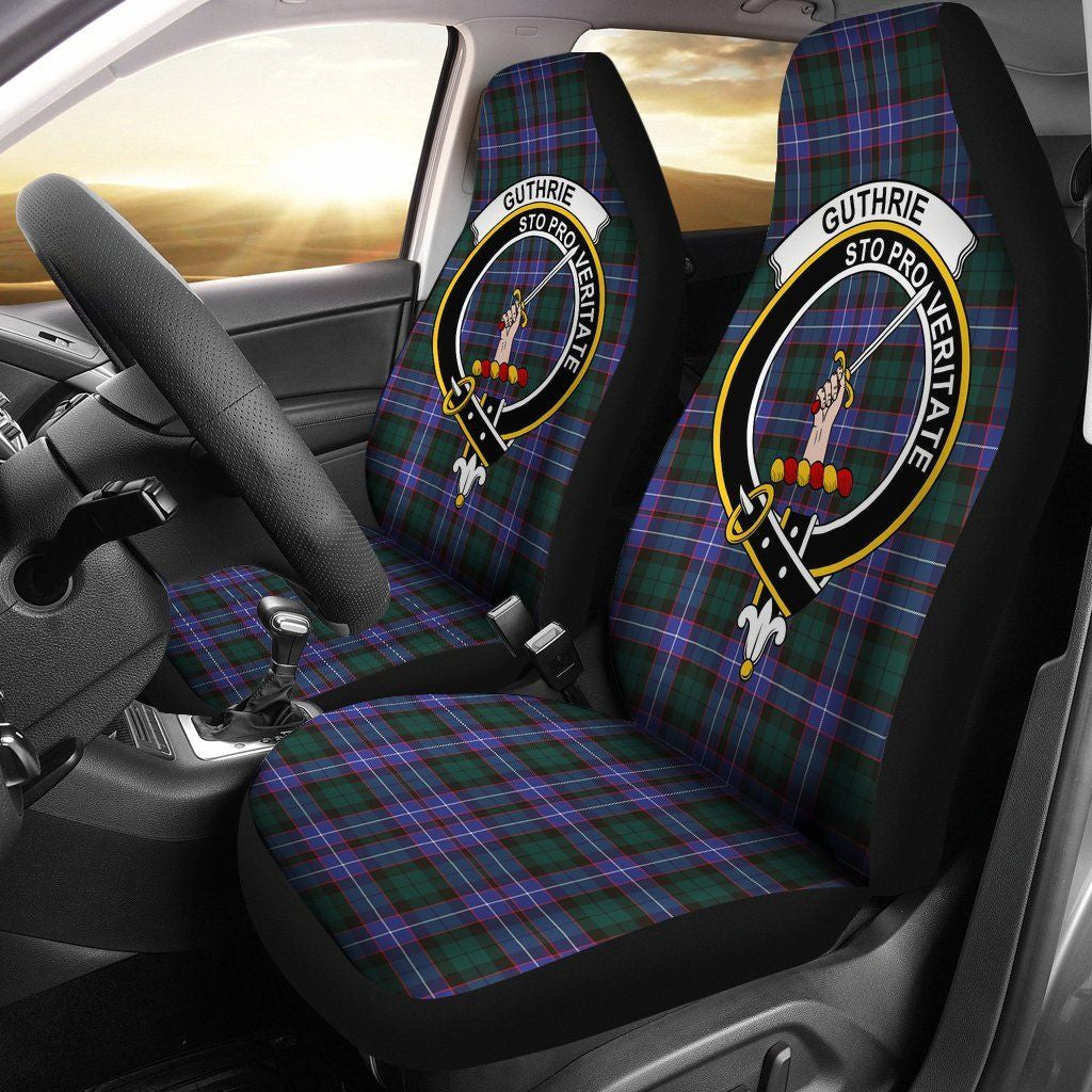 Guthrie Tartan Crest Car Seat Cover
