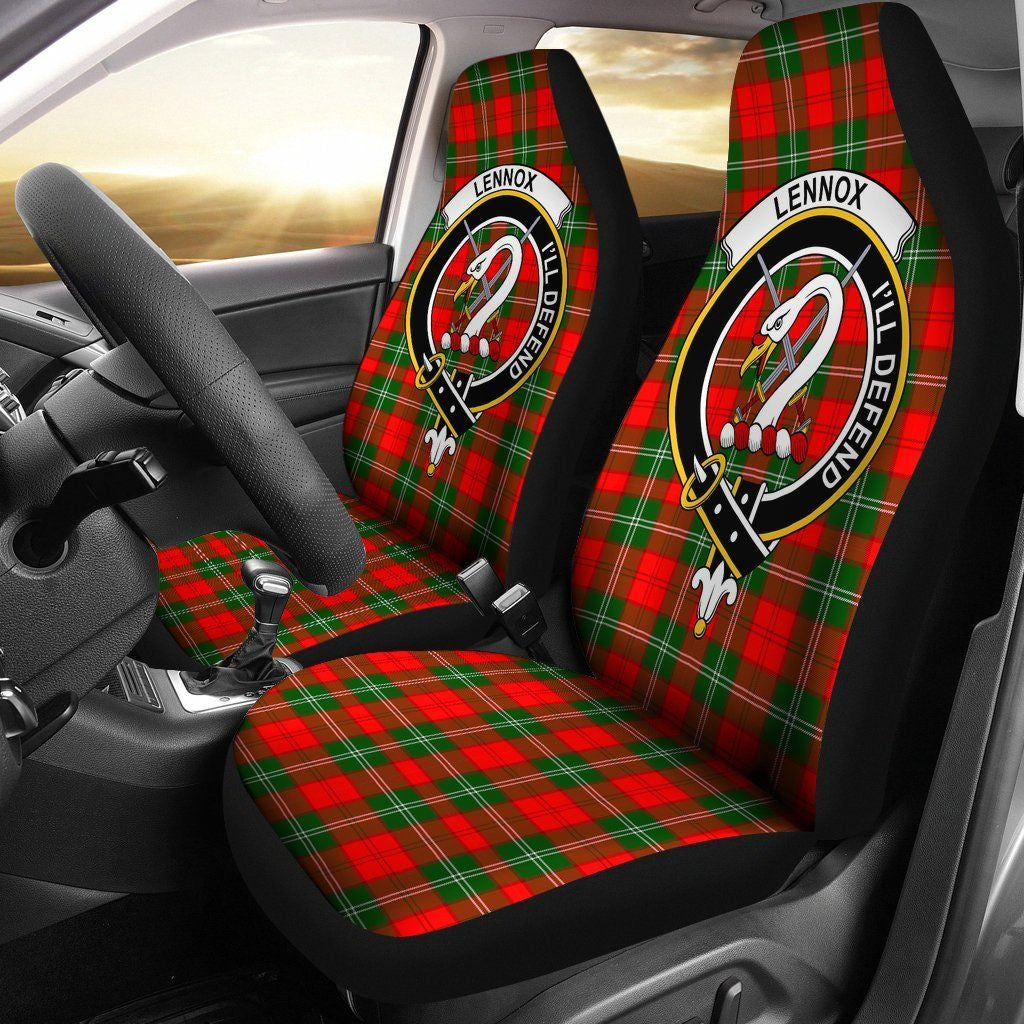 Lennox Tartan Crest Car Seat Cover