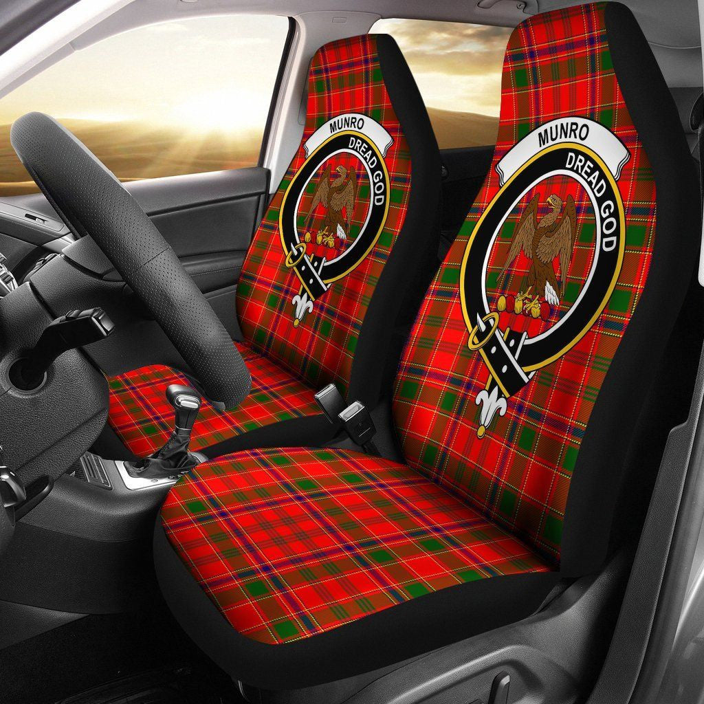 Munro Tartan Crest Car Seat Cover