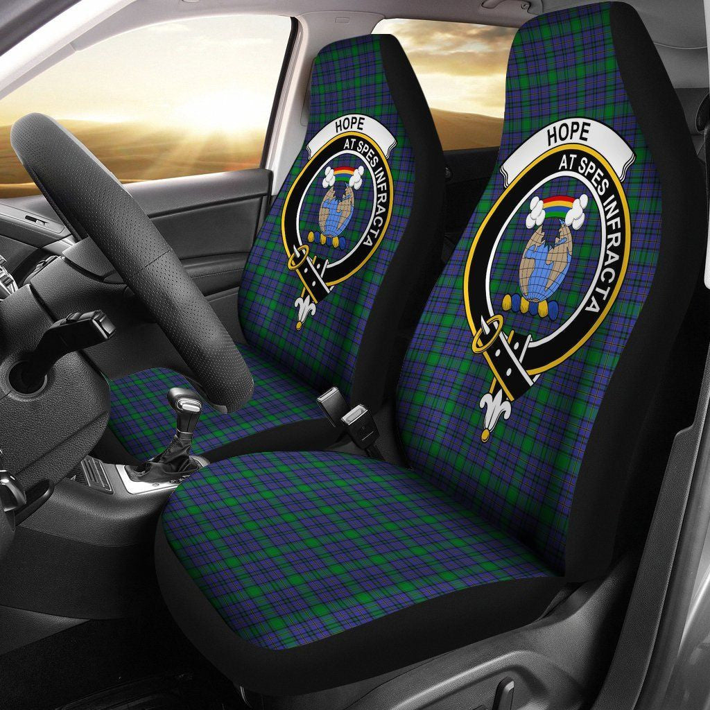 Hope Tartan Crest Car Seat Cover