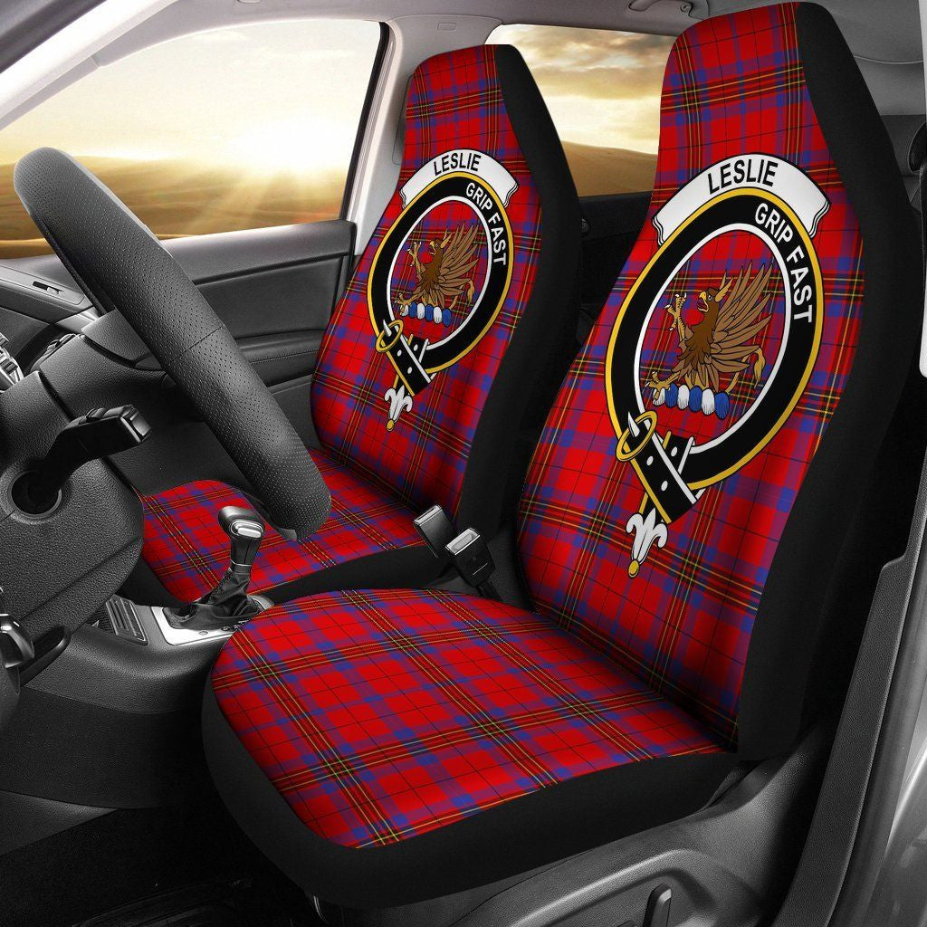 Leslie Tartan Crest Car Seat Cover