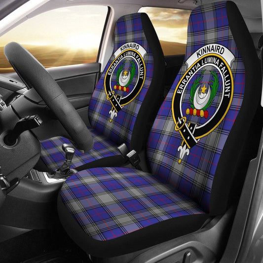 Kinnaird Tartan Crest Car Seat Cover